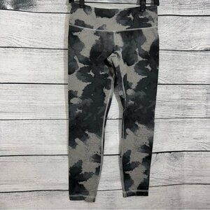 Lululemon Wunder Under Pant Floral Platoon Print Size 6